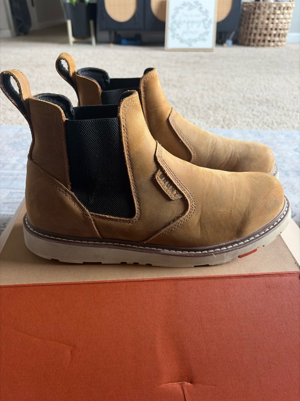 Men's Chukka Work Boots - Tan